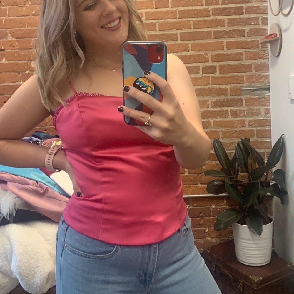 Pink Corset Style Y2K Top